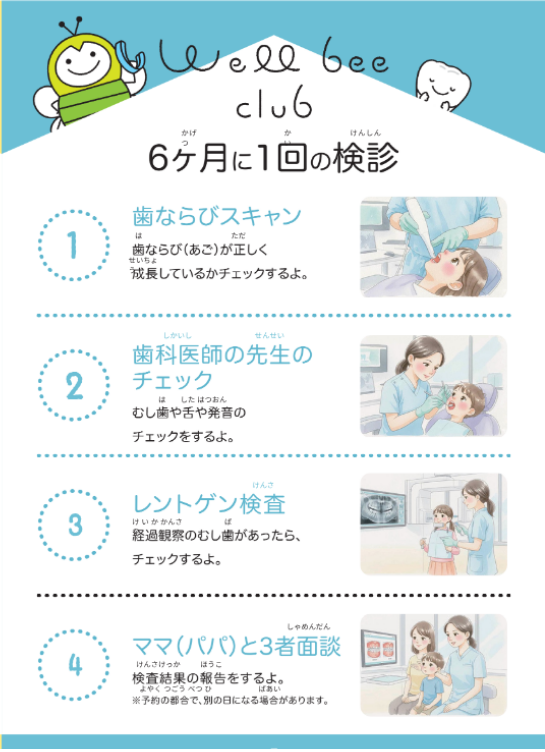 6ヶ月に1回の検診